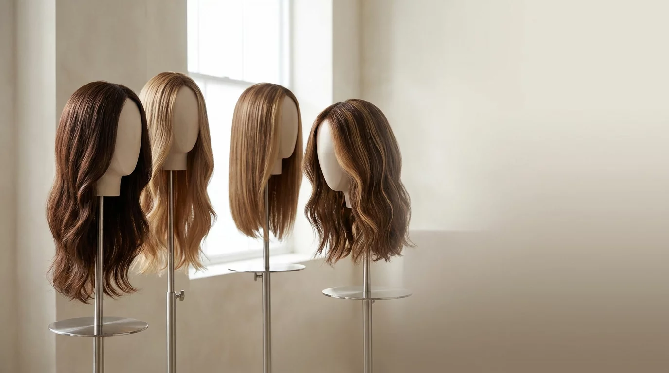 Rövid Bob Human Hair Paróka - Fekete